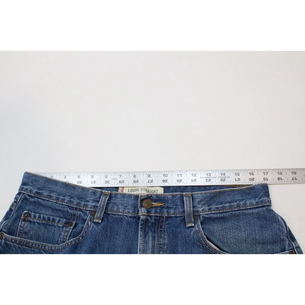 Levi's Jeans 34x29 (Tag 34x30) Blue 569 Loose Straight Fit Denim Pant Skater Y2K